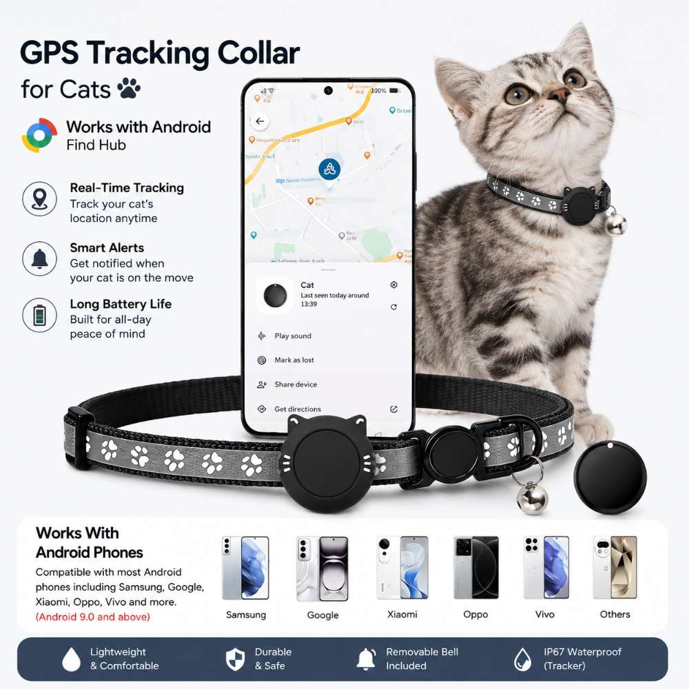 GPS Tracking collar for cats and small dogs